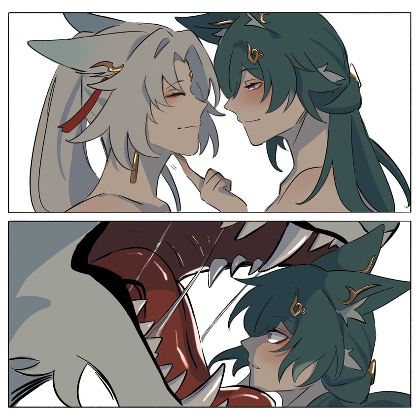 feixiao, yukong, and ecliptic inner beast (honkai and 1 more) drawn by sc2_22