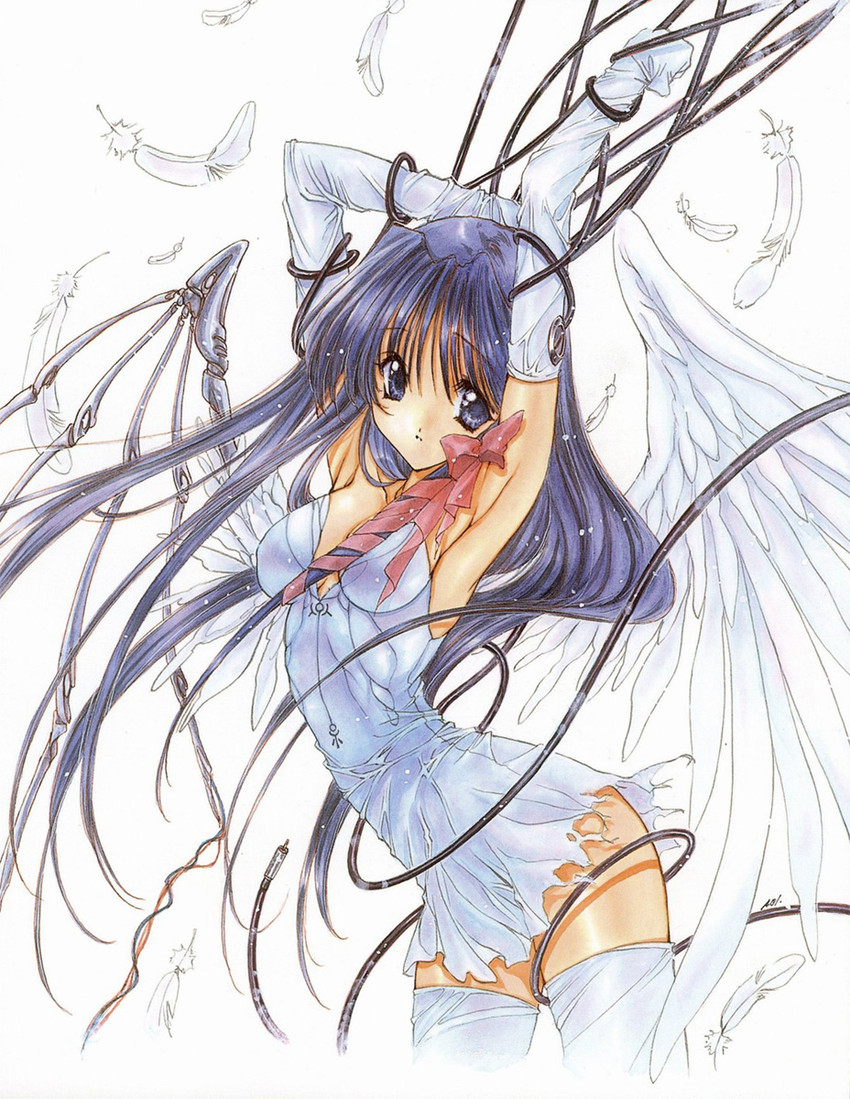 tachibana urara (angel flavor and 1 more) drawn by nanase_aoi