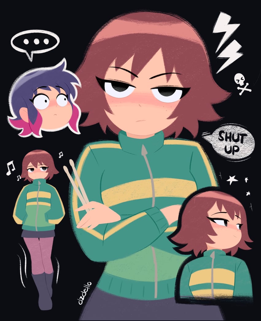 ramona flowers and kim pine (scott pilgrim and 1 more) drawn by dzdello