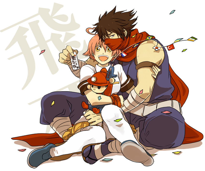 strider hiryuu and aino heart (m.u.g.e.n and 3 more) drawn by emu_(losspass)