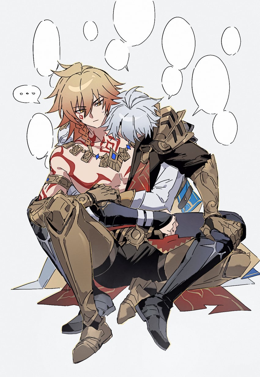 phainon and mydei (honkai and 1 more) drawn by osamu18568716