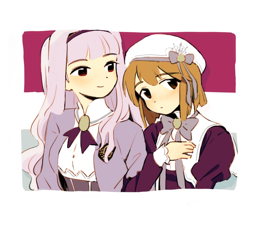 shijou takane and hagiwara yukiho (idolmaster) drawn by iwashi_iwashimo