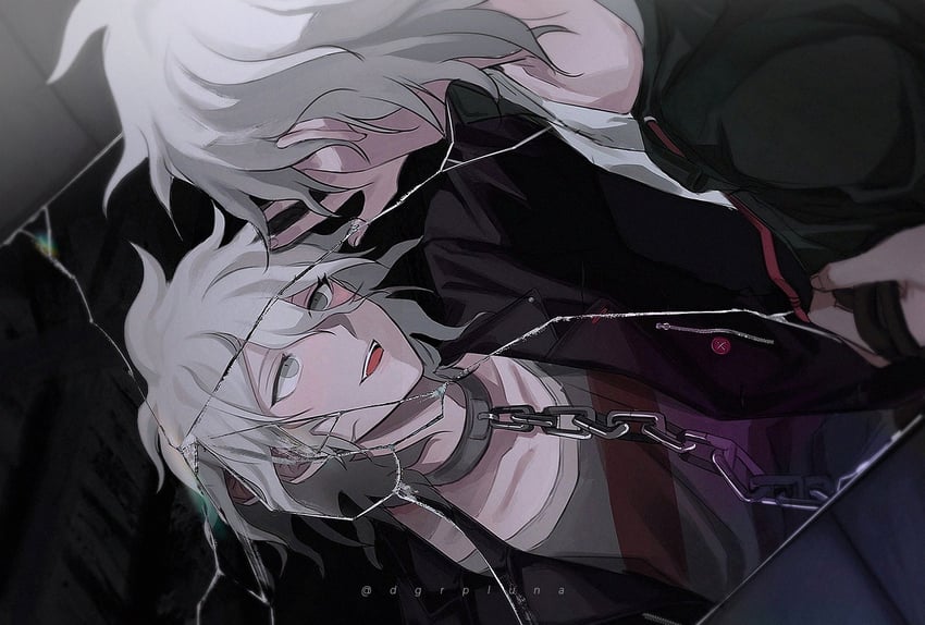 komaeda nagito and servant (danganronpa and 2 more) drawn by boleum_(dgrpluna)