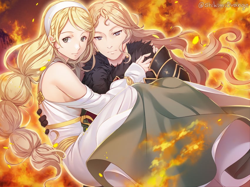 cordelia glenbrook and avlora (triangle strategy) drawn by shikimiorange