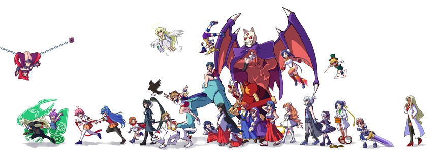 aino heart, daidouji kira, lilica felchenerow, mei-fang, tsuzura saki, and 26 more (arcana heart and 1 more) drawn by kasabou