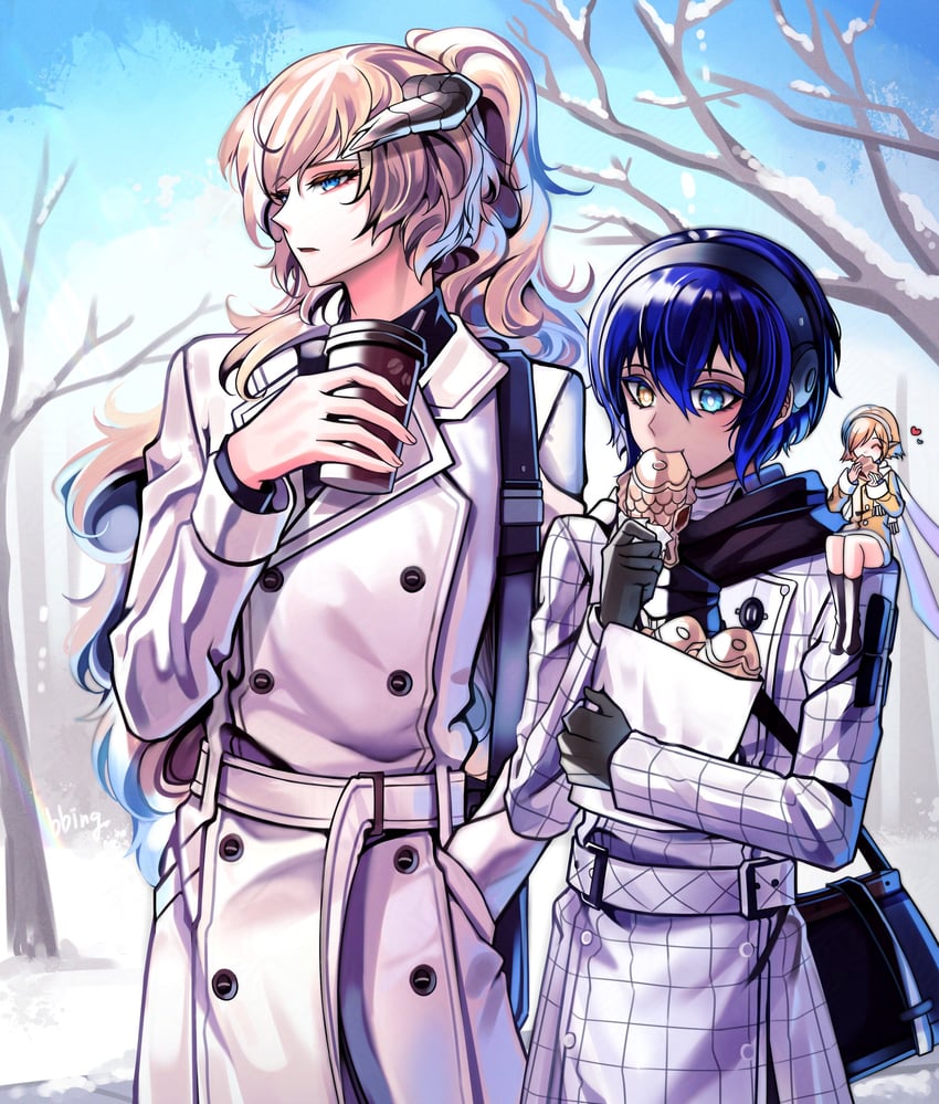 protagonist, gallica, and louis (metaphor: refantazio) drawn by bbing_(kurabe_juro)