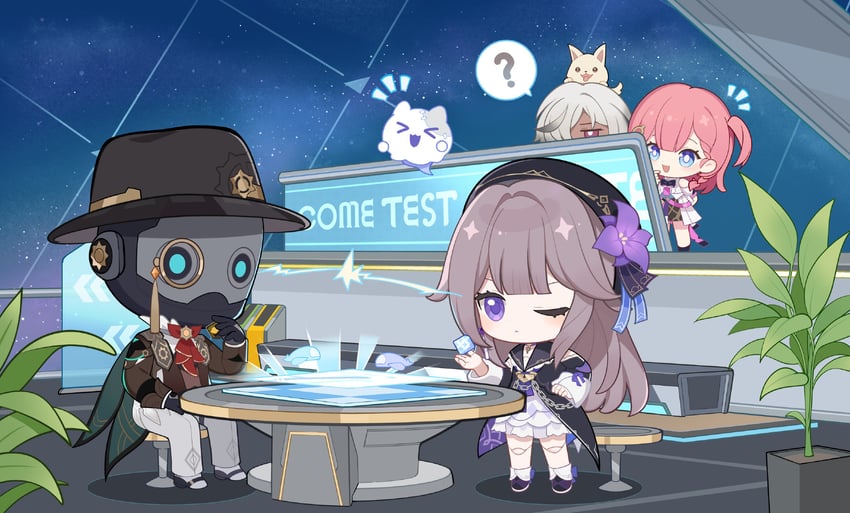 herta, asta, screwllum, wubbaboo, peppy, and 1 more (honkai and 1 more)