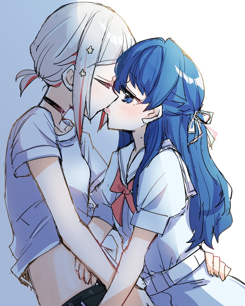 murano sayaka and yugiri tsuzuri (love live! and 1 more) drawn by kanduki_kamibukuro