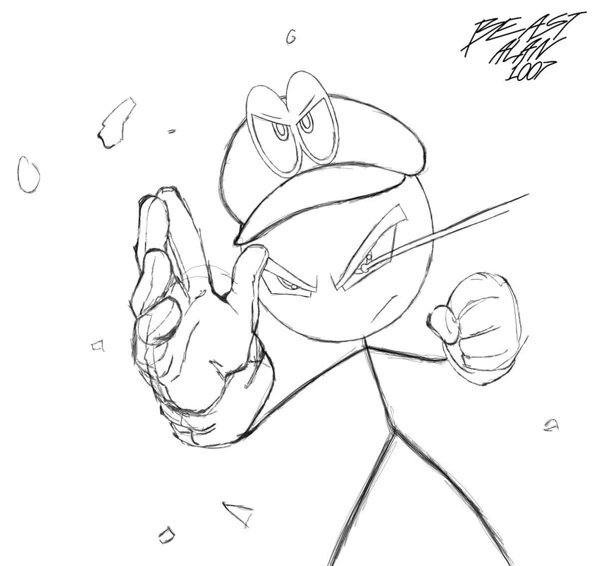 cappy (original and 3 more) drawn by beastalan1007
