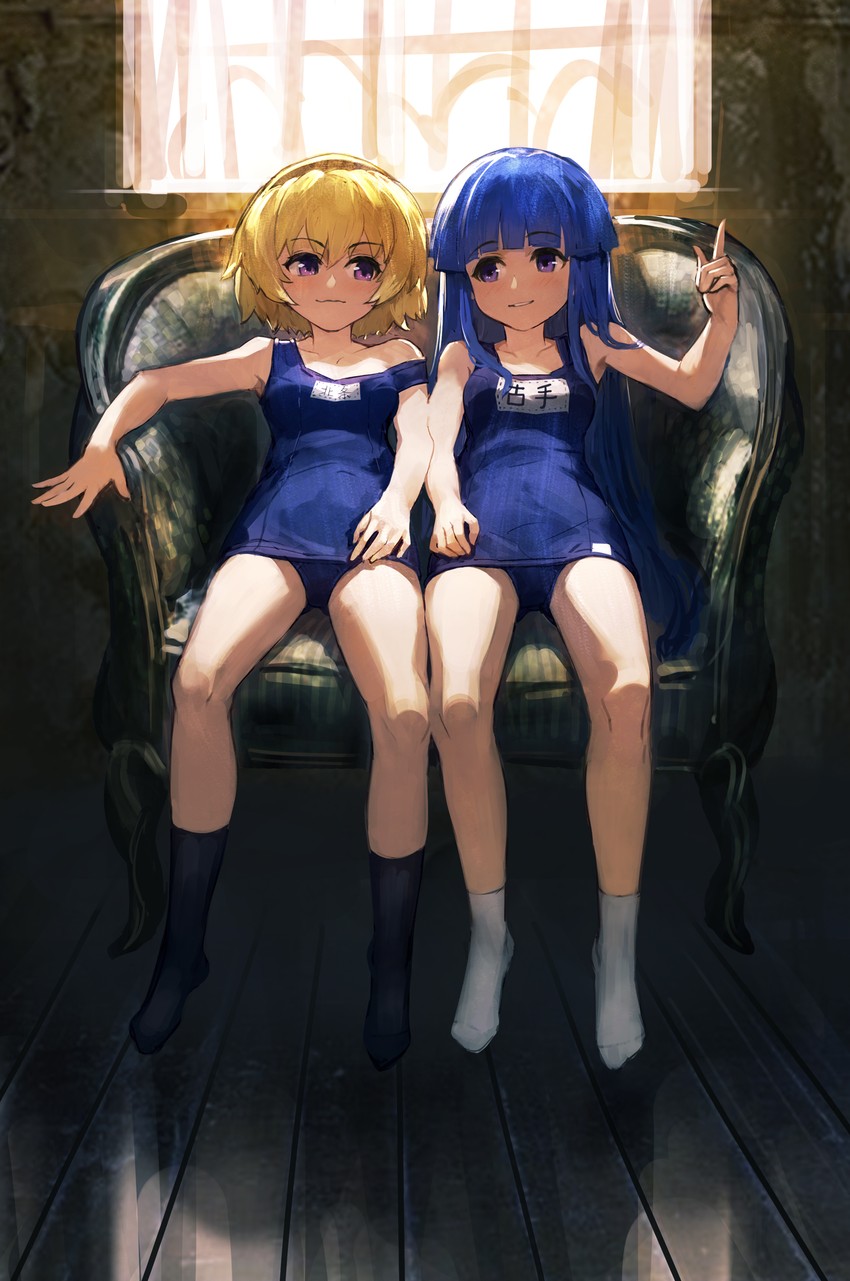 furude rika and houjou satoko (higurashi no naku koro ni) drawn by daible