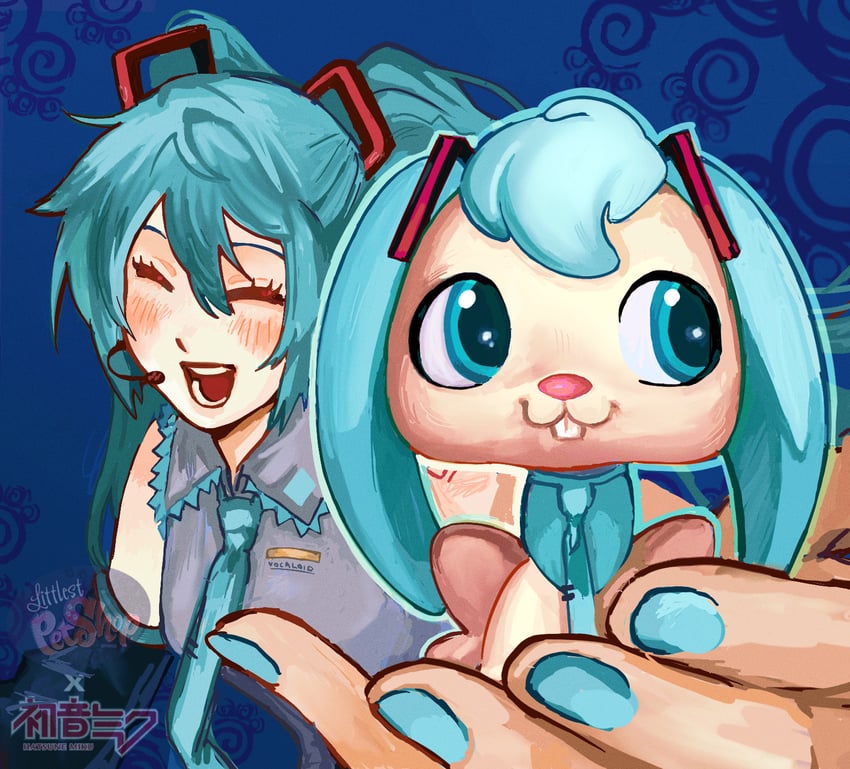 hatsune miku (vocaloid and 1 more) drawn by wormontwostrings