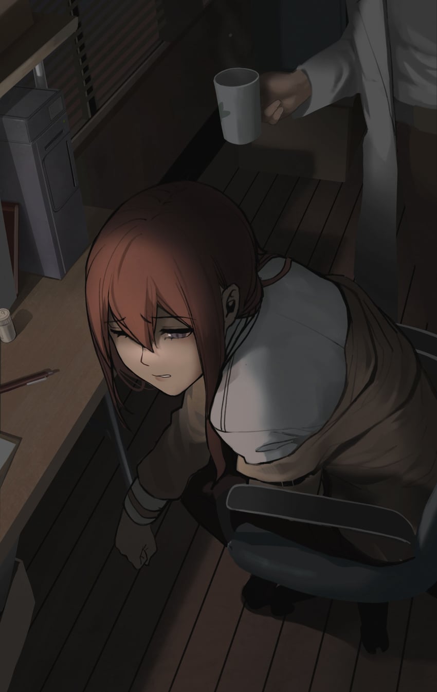 makise kurisu and okabe rintarou (science adventure and 1 more) drawn by cloud_nine_(798392138)