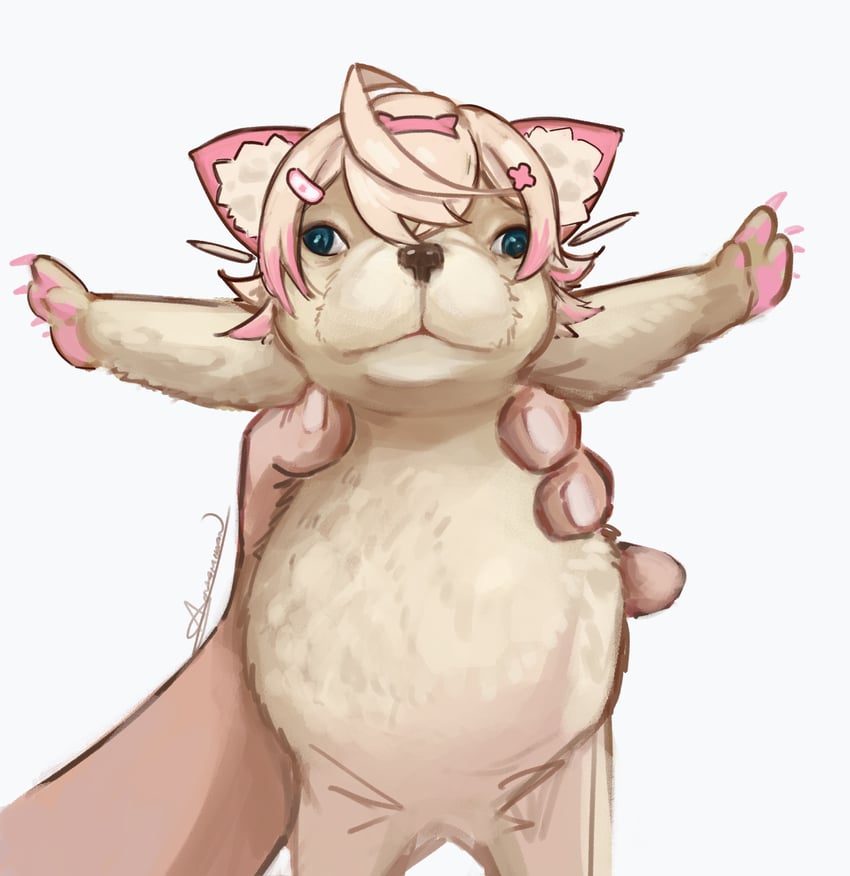 mococo abyssgard (hololive and 1 more) drawn by alohamikan
