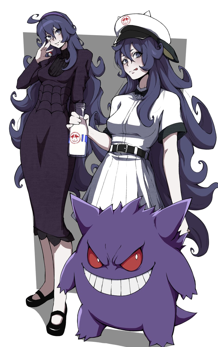 hex maniac and gengar (pokemon and 1 more) drawn by kekel