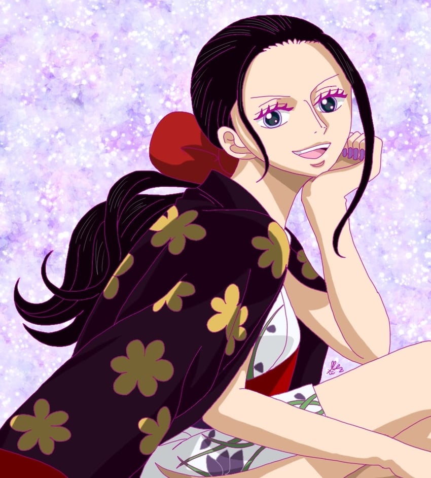 nico robin (one piece) drawn by lezor