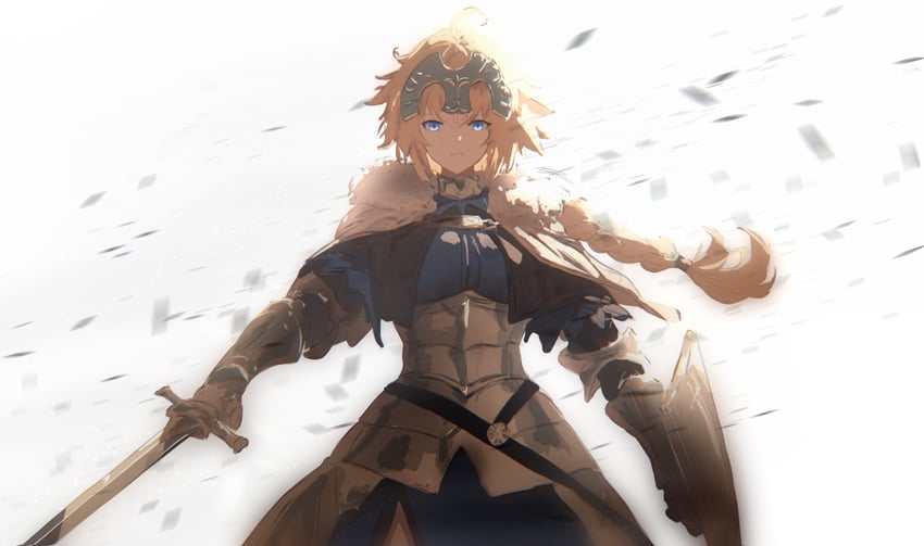 jeanne d'arc (fate and 1 more) drawn by awz_(a-w-z)