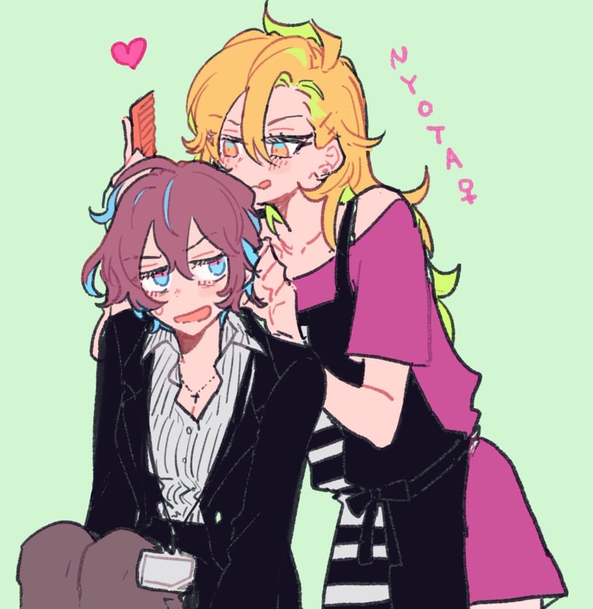 kannonzaka doppo and izanami hifumi (hypnosis mic) drawn by mido_mokuzu