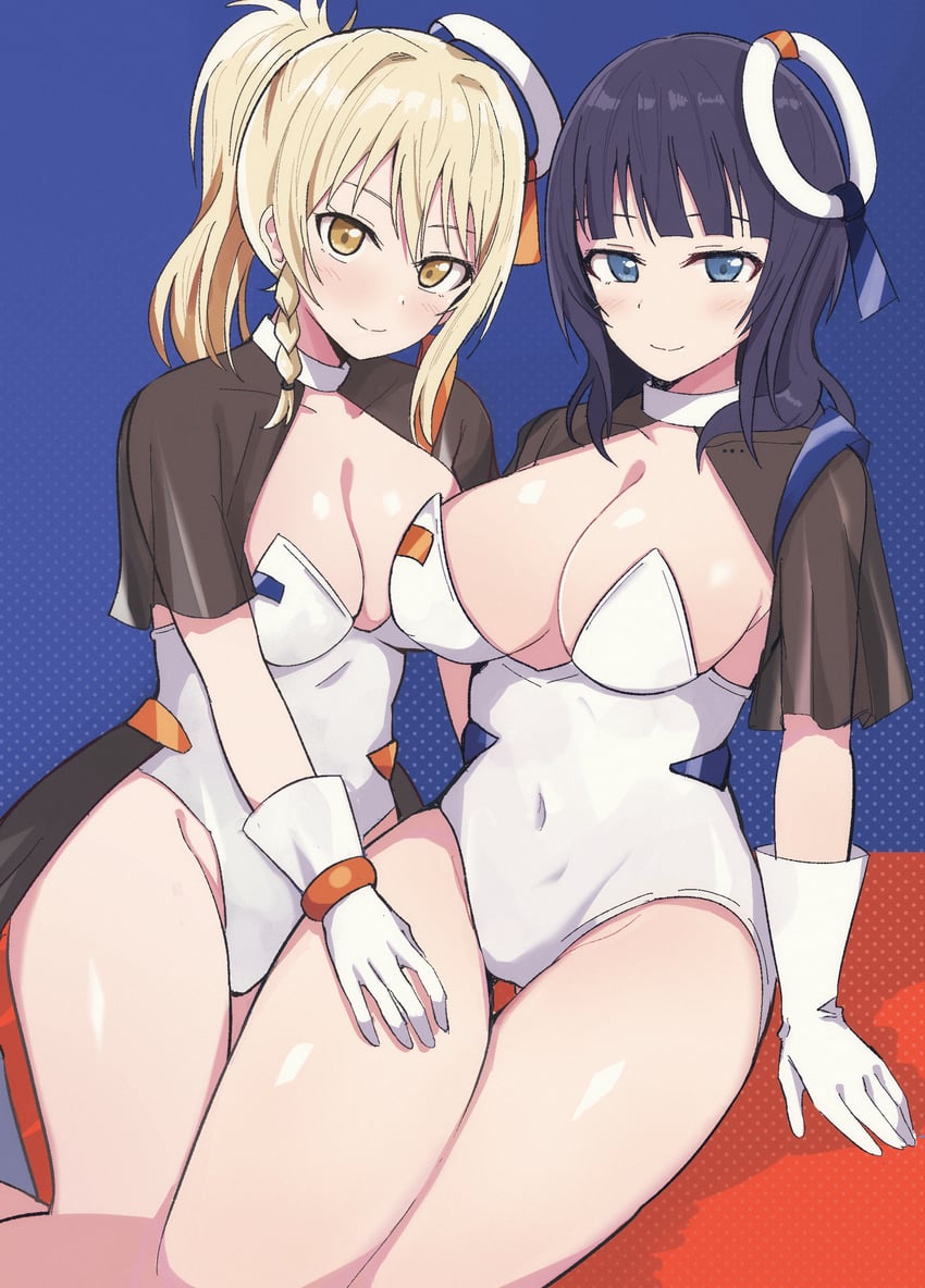 miyashita ai and asaka karin (love live! and 1 more) drawn by wewe