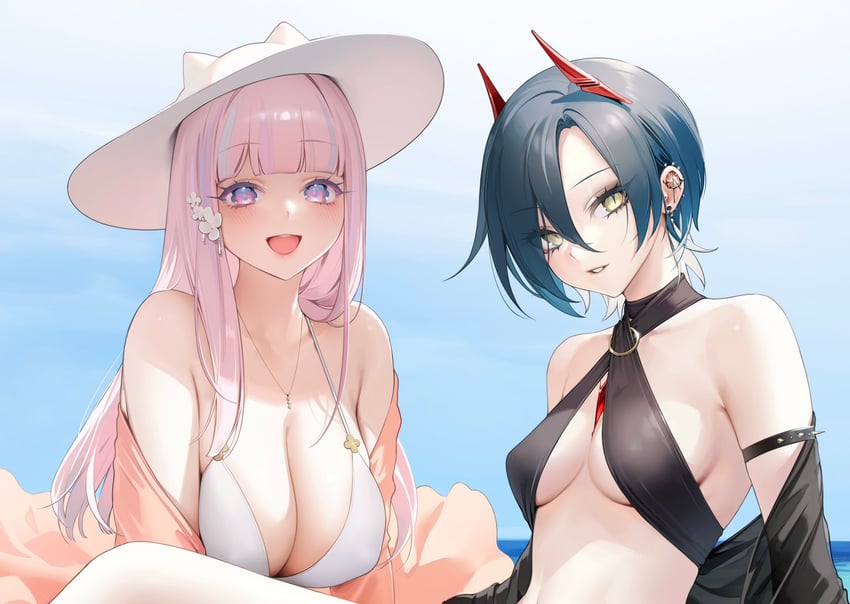 ulrich von hutten and plymouth (azur lane) drawn by ohisashiburi