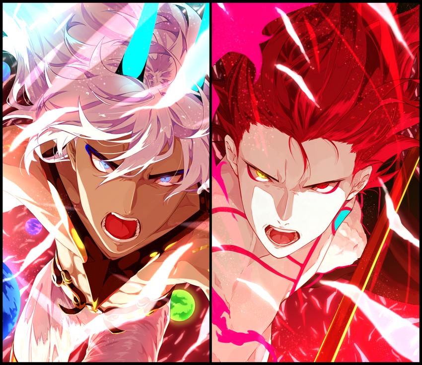 karna, arjuna, arjuna alter, and super karna (fate and 1 more) drawn by fuka_(hk_nemo)