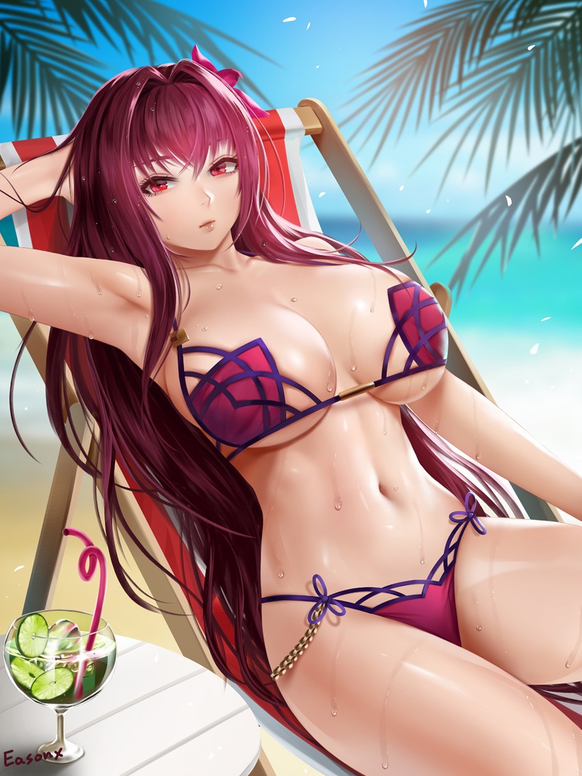 scathach (fate and 1 more) drawn by easonx