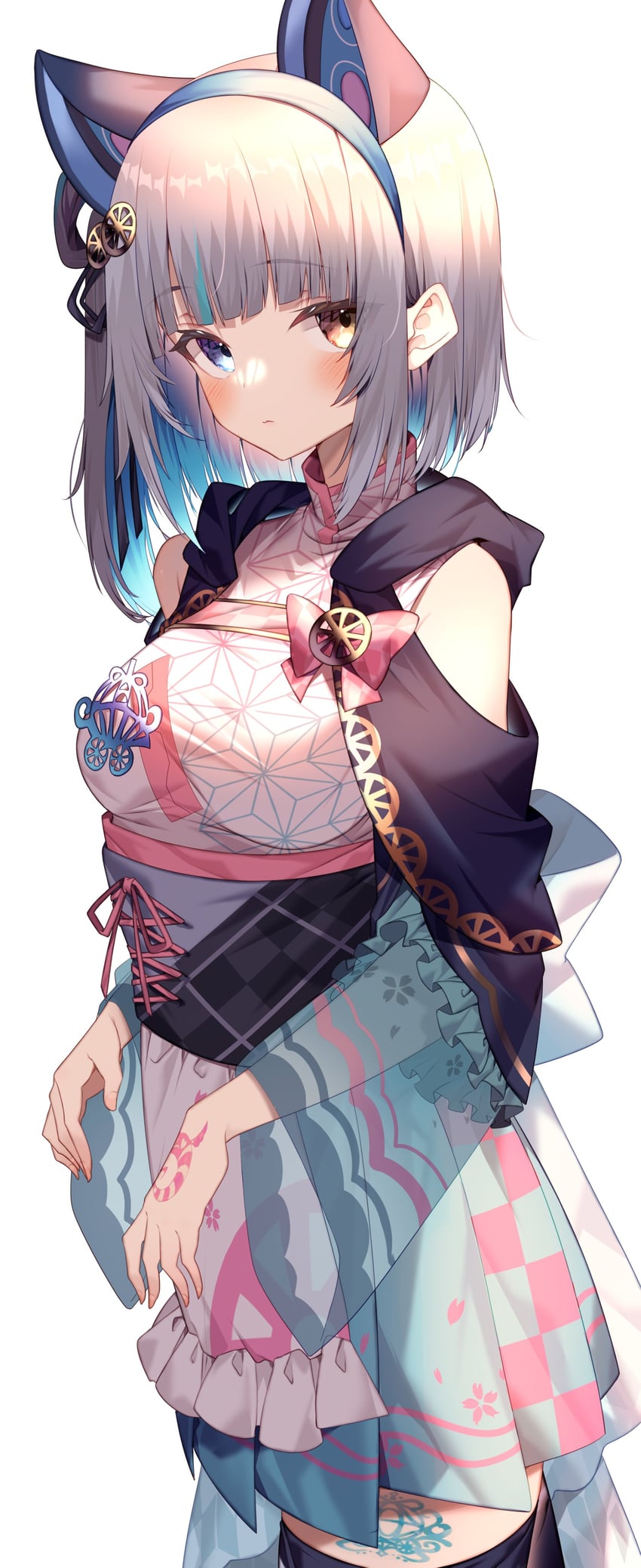 bashamichi hagemi (indie virtual youtuber and 1 more) drawn by jun_(aousa0328)