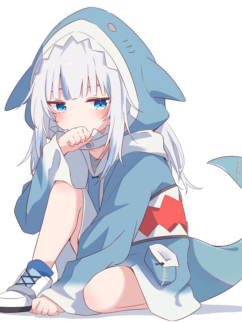 gawr gura (hololive and 1 more) drawn by ryu160303