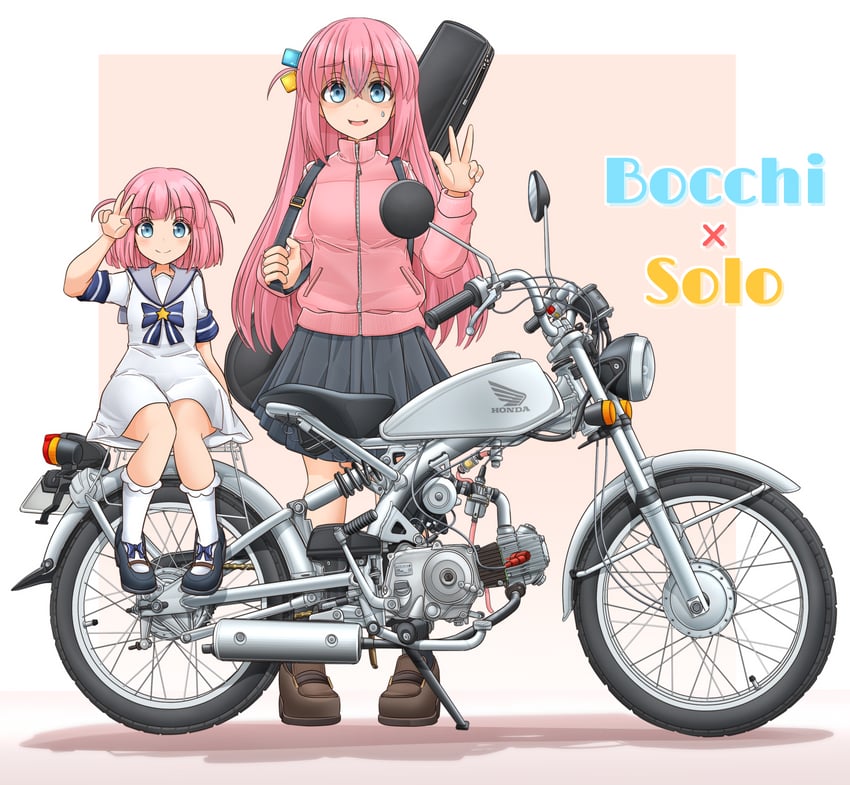 gotoh hitori and gotoh futari (bocchi the rock!) drawn by mikeran_(mikelan)