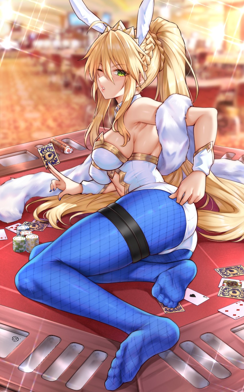 artoria pendragon (fate and 1 more) drawn by hua-j