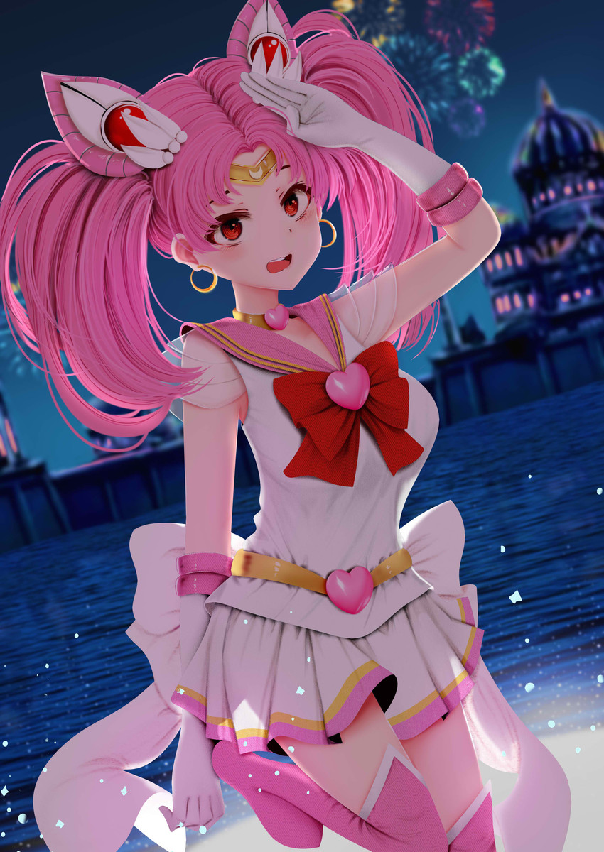 chibi usa, sailor chibi moon, and super sailor chibi moon (bishoujo senshi sailor moon) drawn by kirimatsu