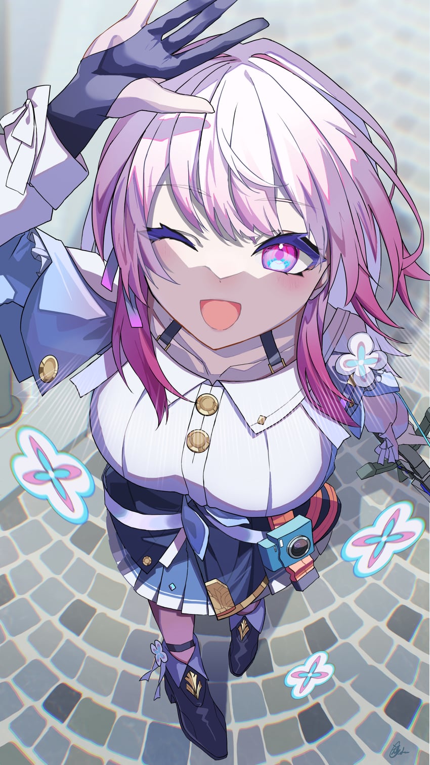 march 7th (honkai and 1 more) drawn by esu_3101