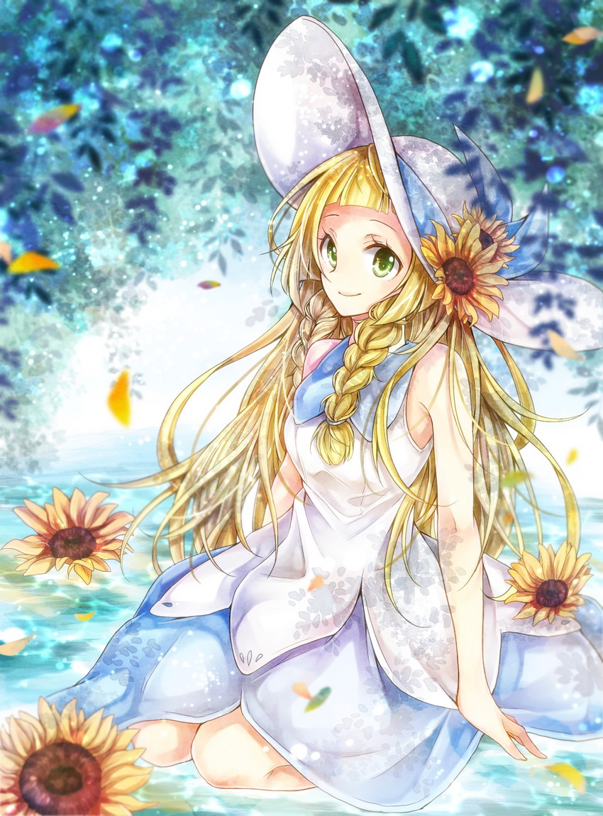 lillie (pokemon and 1 more) drawn by yomogi_(black-elf)