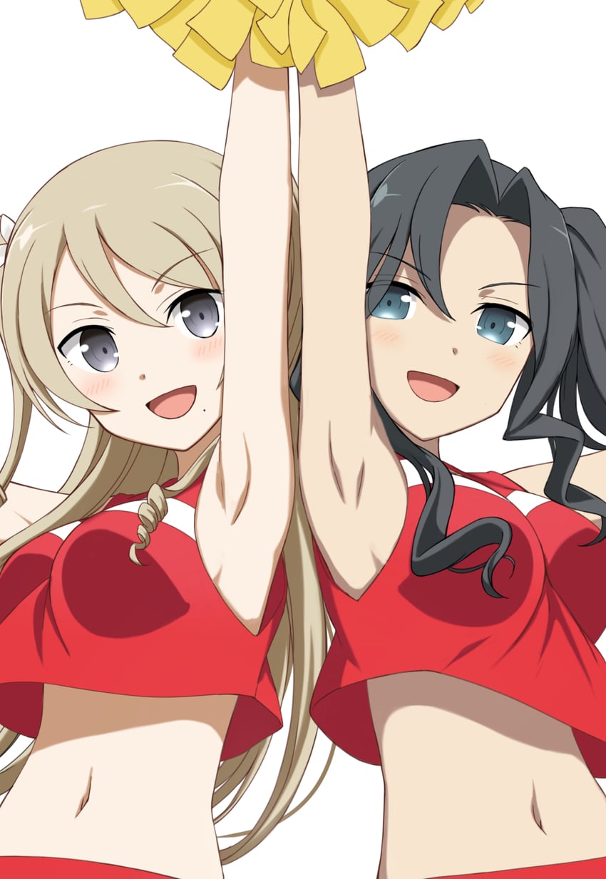 miroku renge and miroku yumiko (yuusha de aru and 3 more) drawn by ikarin_takori