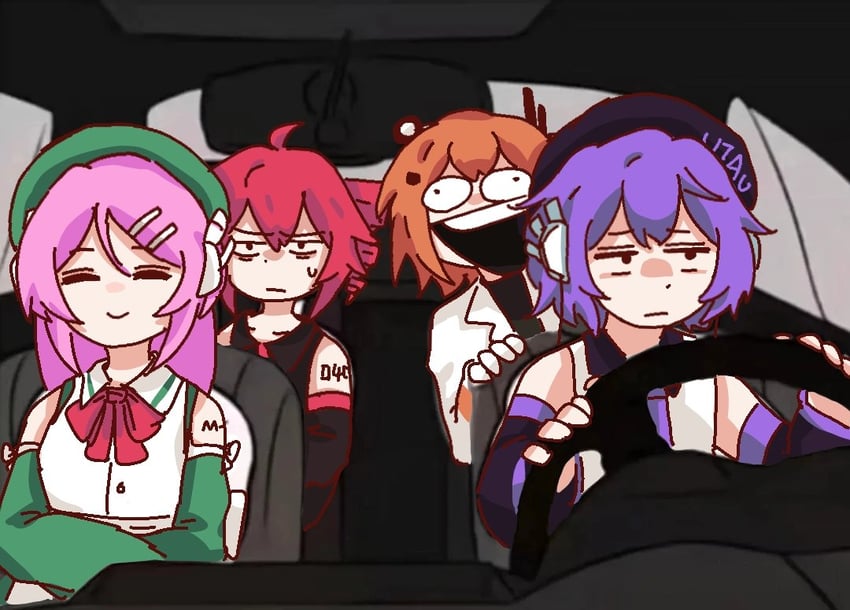 kasane teto, adachi rei, utane uta, and momone momo (utau and 1 more) drawn by daofeng_(daofeng3330)
