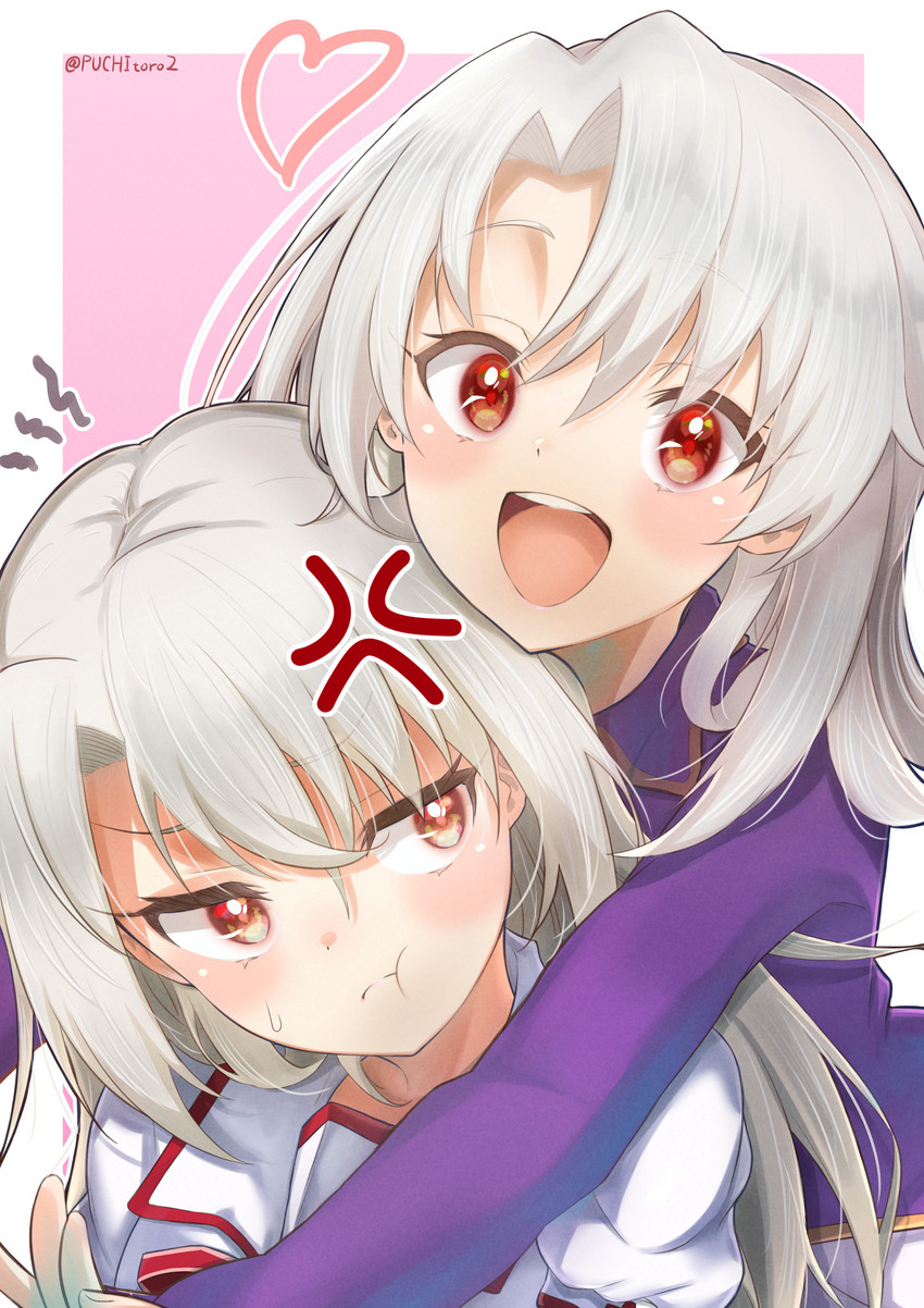 illyasviel von einzbern (fate and 2 more) drawn by puchitoro2