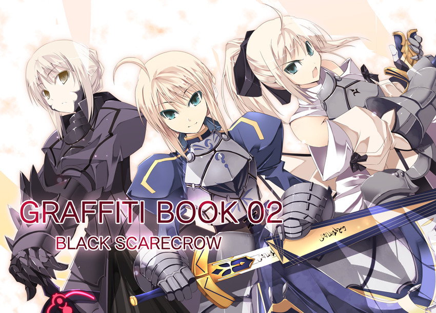 artoria pendragon, saber, saber alter, and saber lily (fate and 1 more) drawn by satomi_(black_scarecrow)