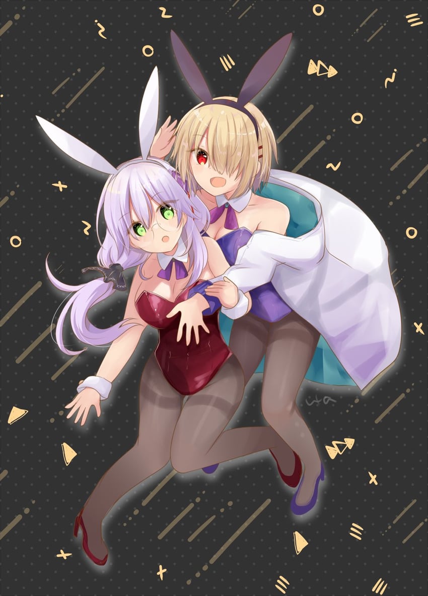 kayamori ruka and izumi yuki (heaven burns red) drawn by ura_(ura-tennislove)