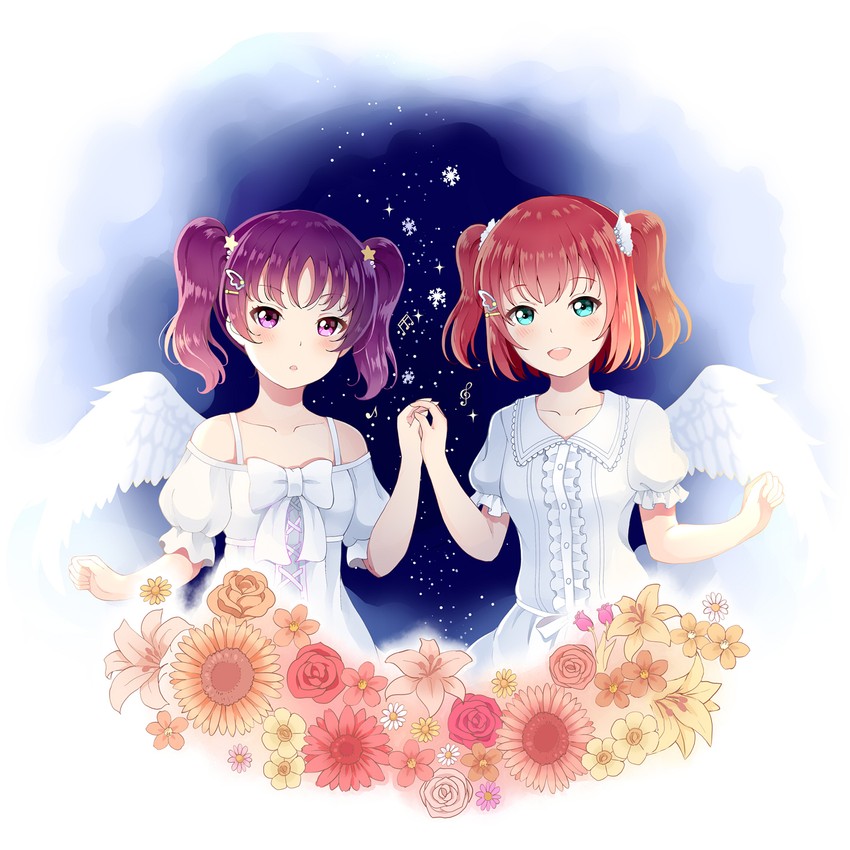 kurosawa ruby and kazuno leah (love live! and 1 more) drawn by shikakiax