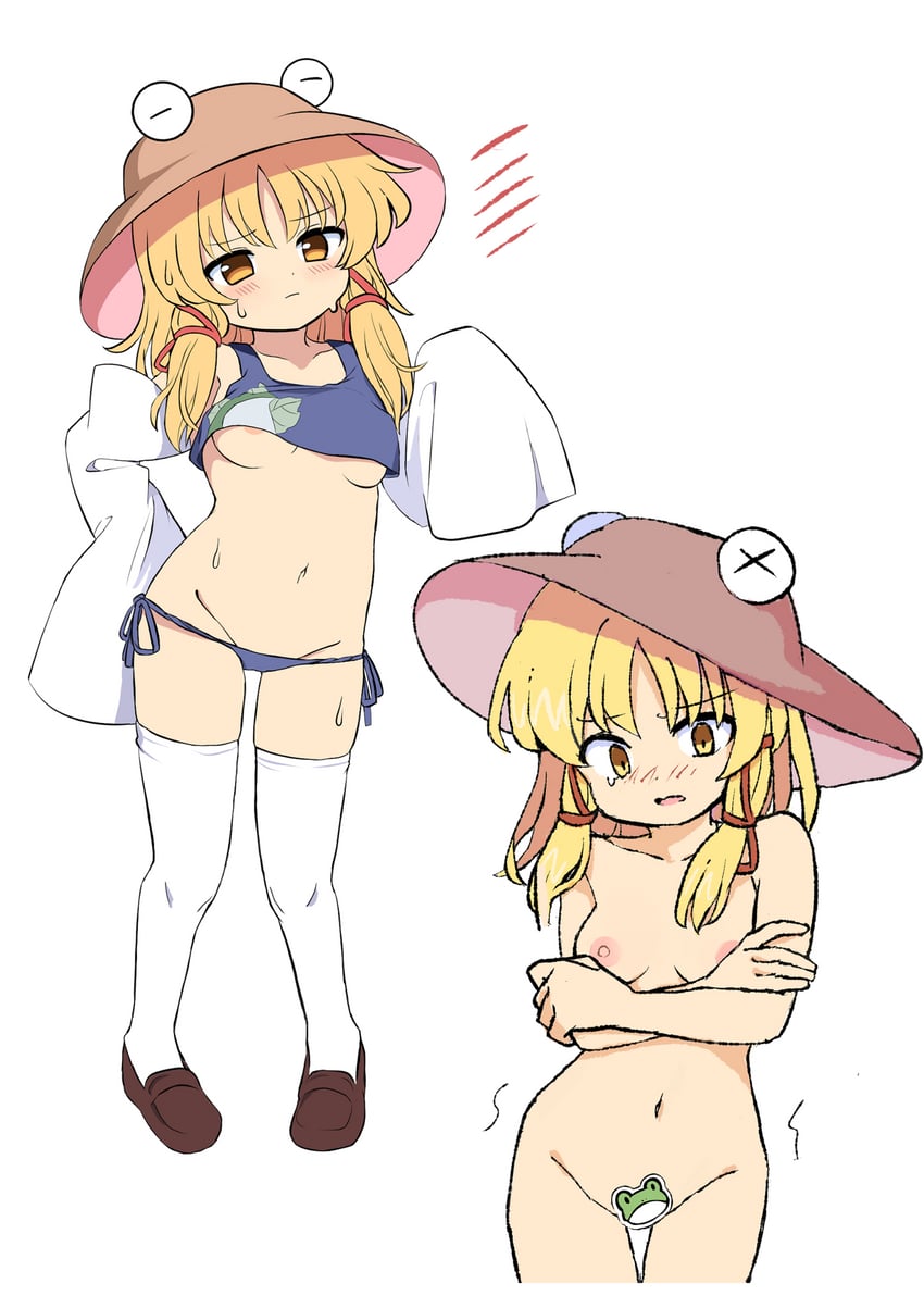 moriya suwako and pyonta (touhou) drawn by ramudia_(lamyun)