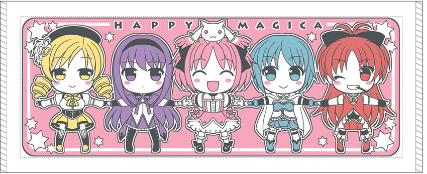 akemi homura, kaname madoka, miki sayaka, sakura kyoko, tomoe mami, and 1 more (mahou shoujo madoka magica) drawn by wasabi_(sekai)