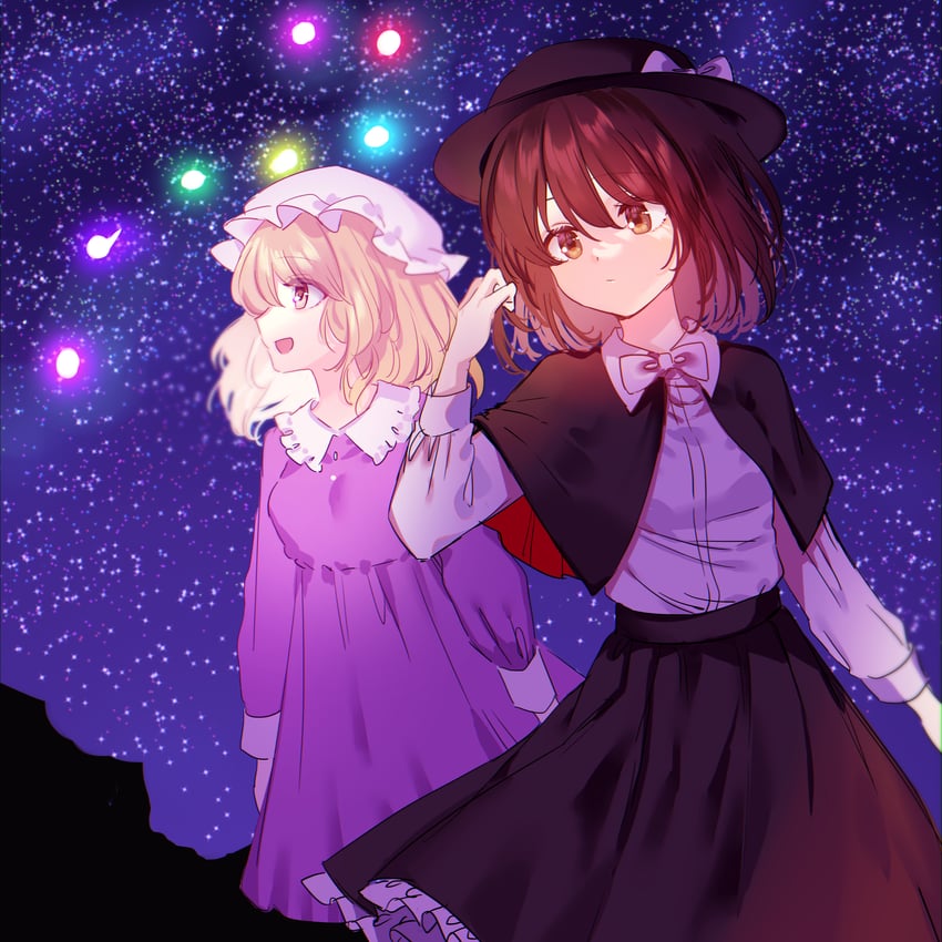 usami renko and maribel hearn (touhou and 1 more) drawn by kanta_(pixiv9296614)