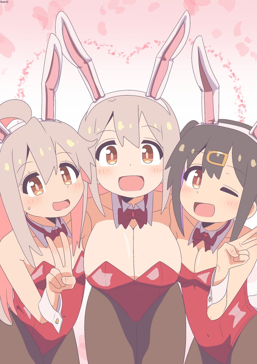 oyama mahiro, oyama mihari, and oyama matsuri (onii-chan wa oshimai!) drawn by bambi2000line