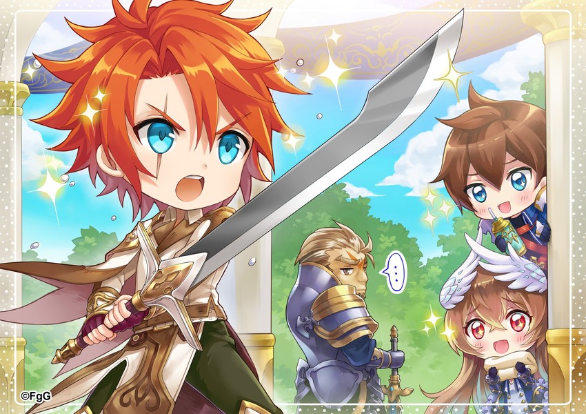 chloe, vettel, victor, and dilga (ta ga tame no alchemist)