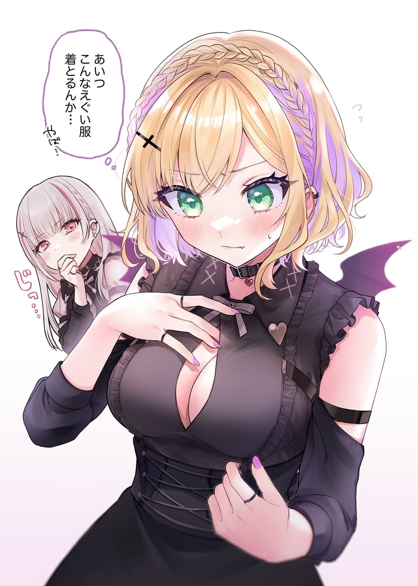 kurumi noah and asumi sena (vspo!) drawn by chamu_(zari_gani3)