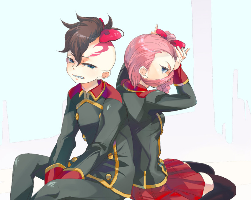 fudou akio and takanashi shinobu (inazuma eleven) drawn by syr_(sayolyri)