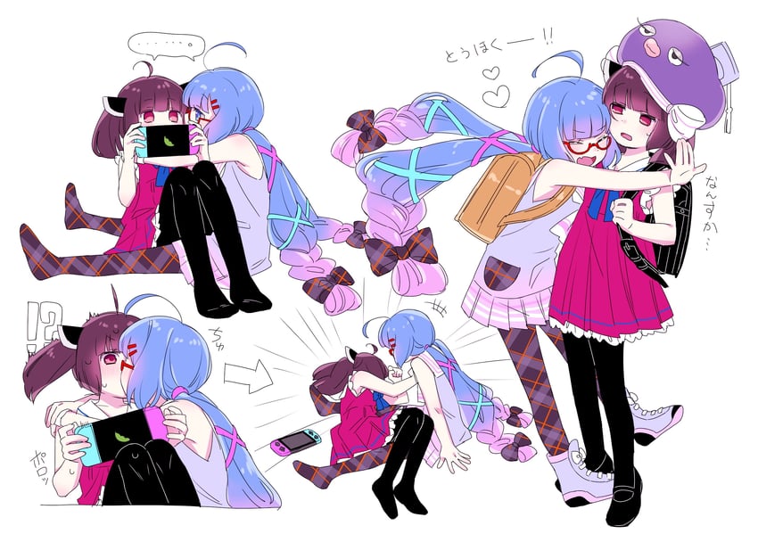 touhoku kiritan and otomachi una (vocaloid and 2 more) drawn by kawasaki_(5s5_g)