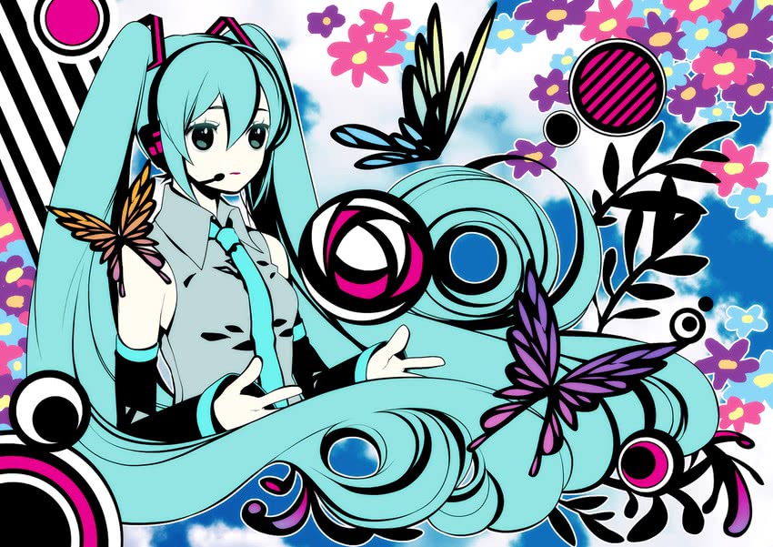 hatsune miku (vocaloid and 1 more) drawn by yoko_(shiocolor)