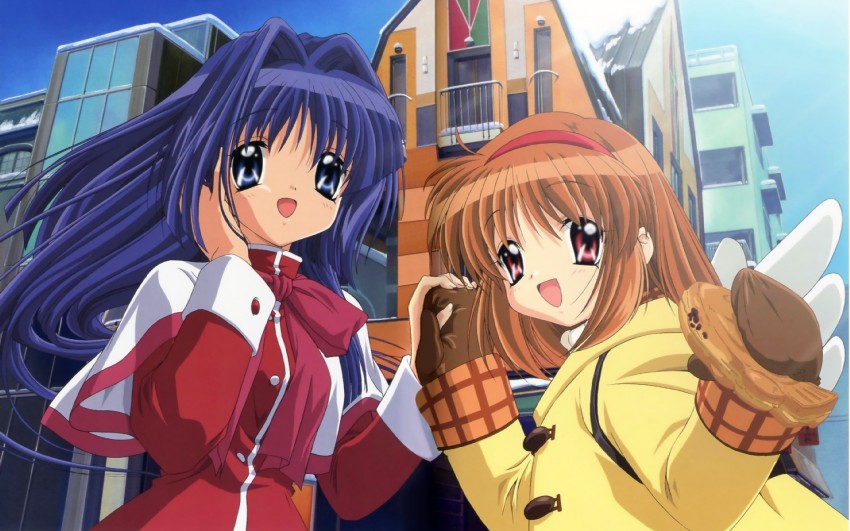 tsukimiya ayu and minase nayuki (kanon and 1 more)