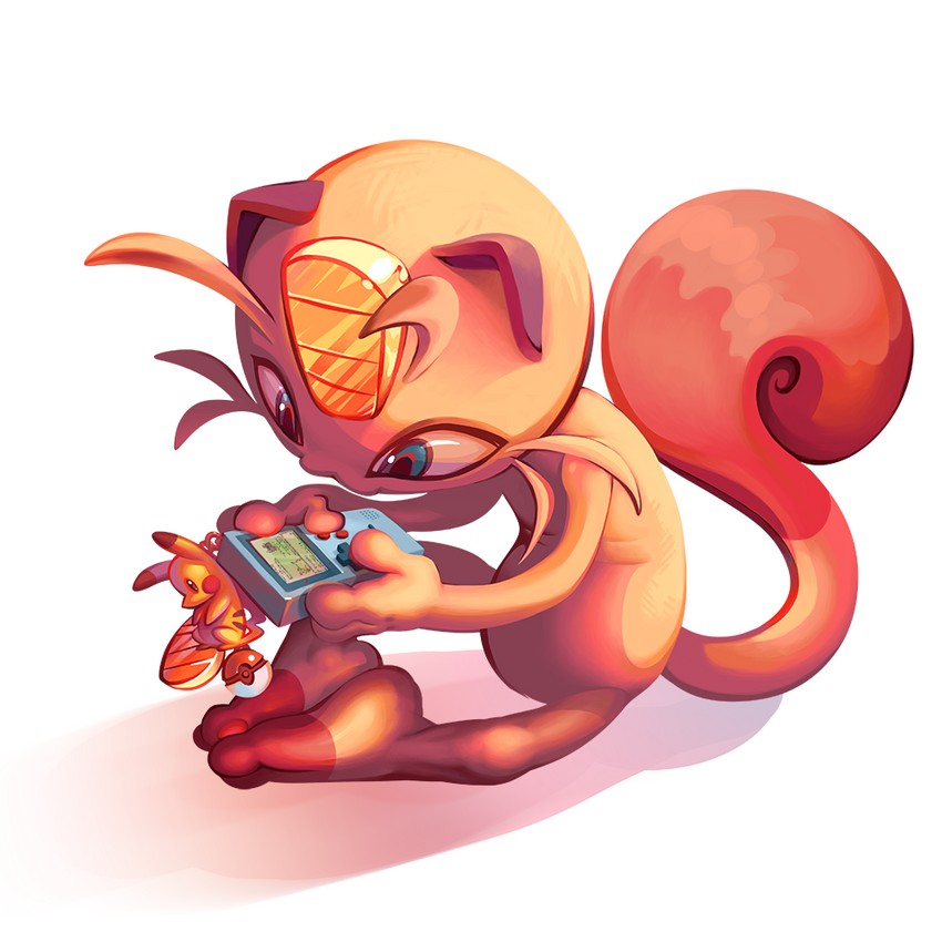 pikachu, meowth, and nidoran (pokemon and 1 more) drawn by qesque