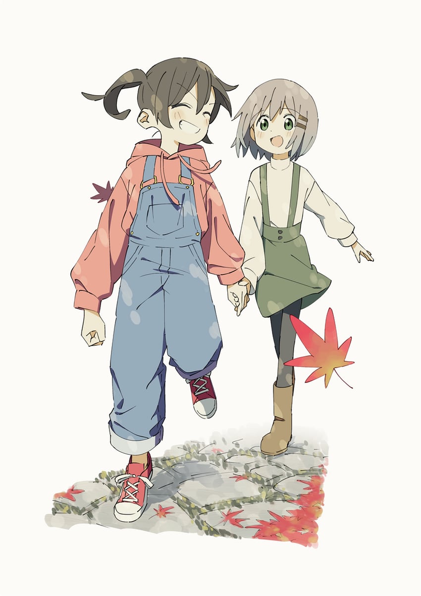 yukimura aoi and kuraue hinata (yama no susume) drawn by poyozoo_(poyozoz)